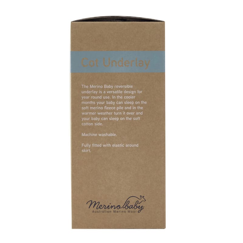Merino Baby Australian Wool Cot Underlay - Cream - Image 10