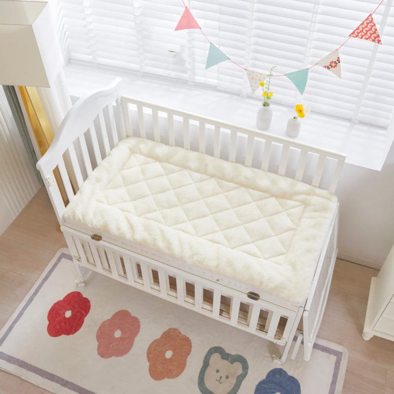 Merino Baby Australian Wool Cot Underlay - Cream - Image 14