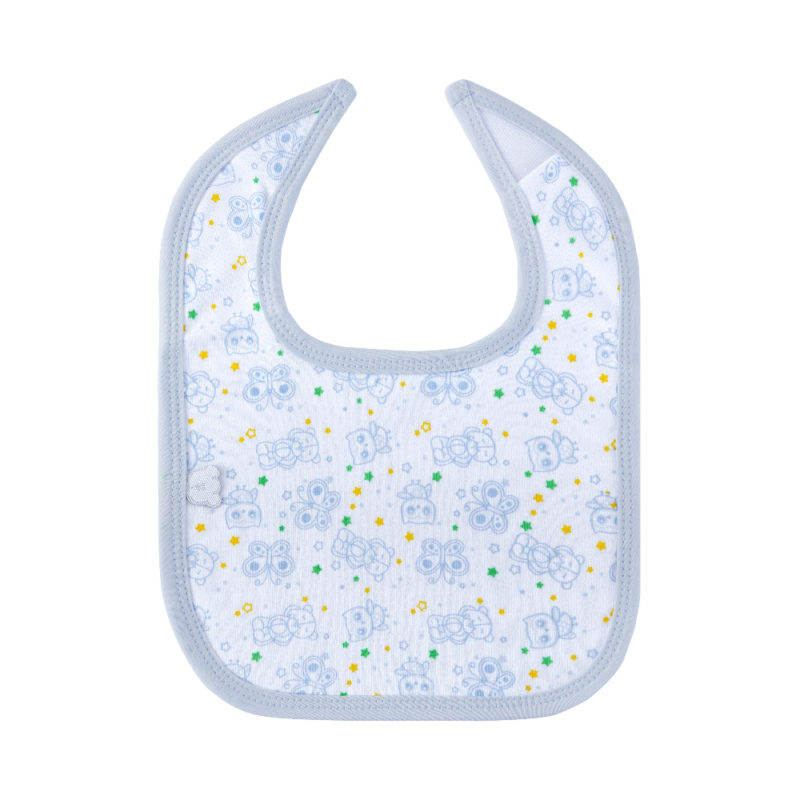 Big Softies 3 Pack Applique And Printed Bibs - Blue | C Stuart Brands