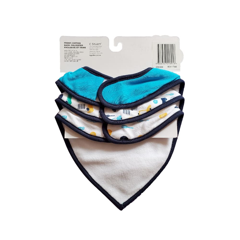 Big Softies 3 Pack Bandana Bibs - Car - Image 2