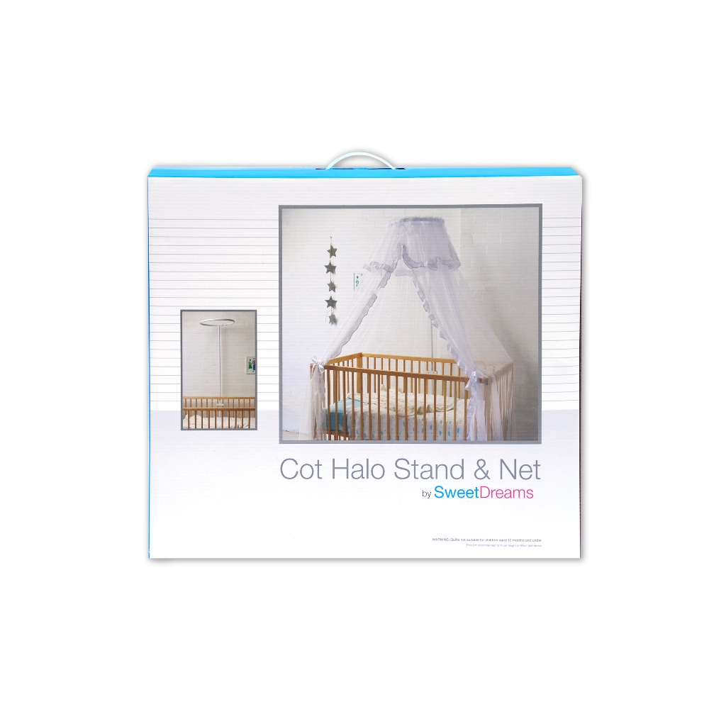 Sweet Dreams Cot Halo Stand And Net White C Stuart Brands