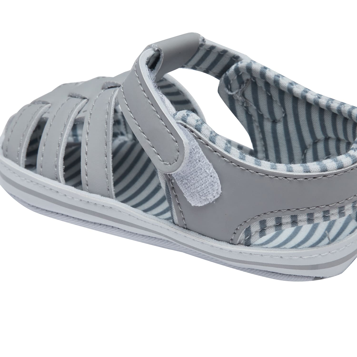 Snugtime Strappy Boy Sandal-Beige - Image 4