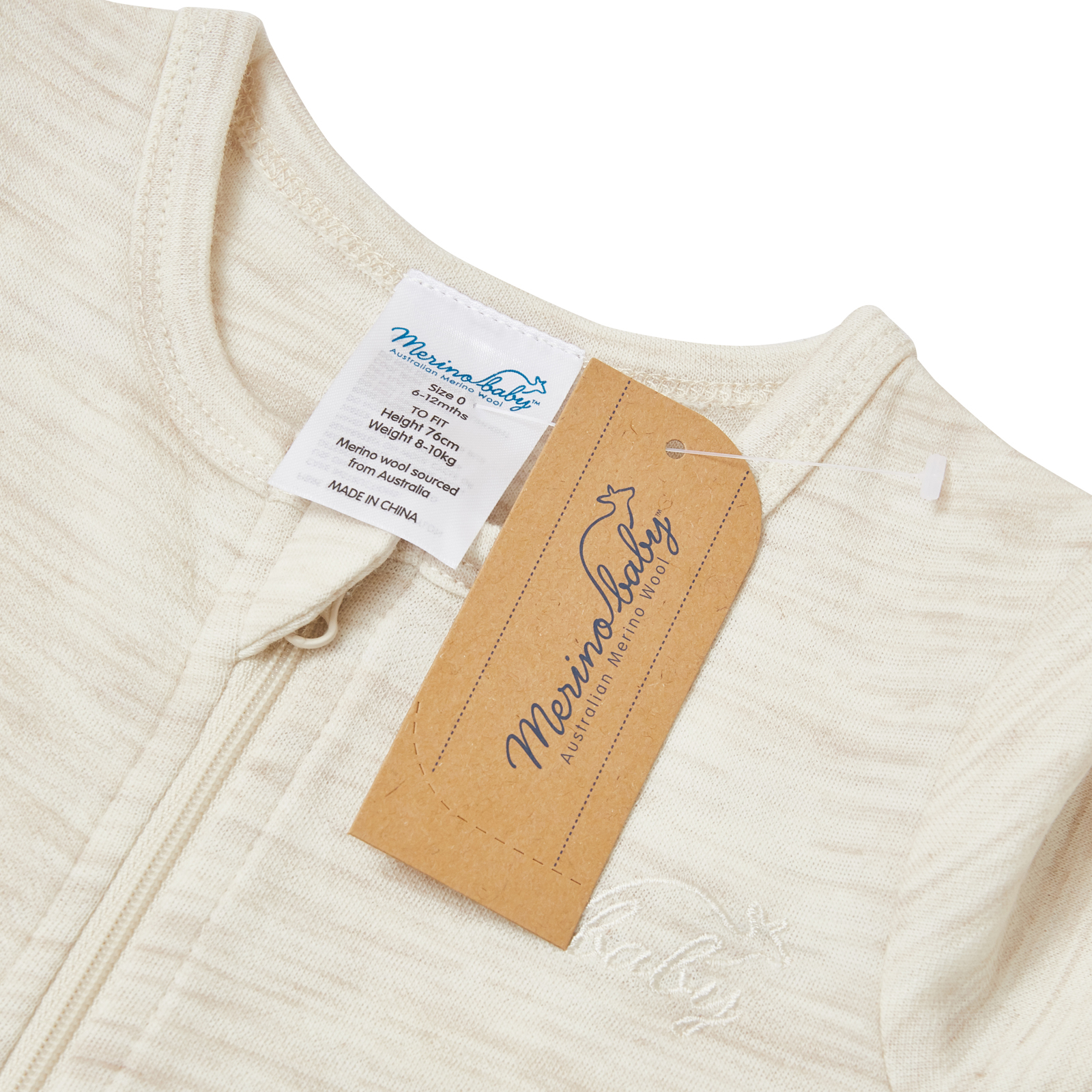 Merino Baby Merino Coverall-Cream Marle - Image 3