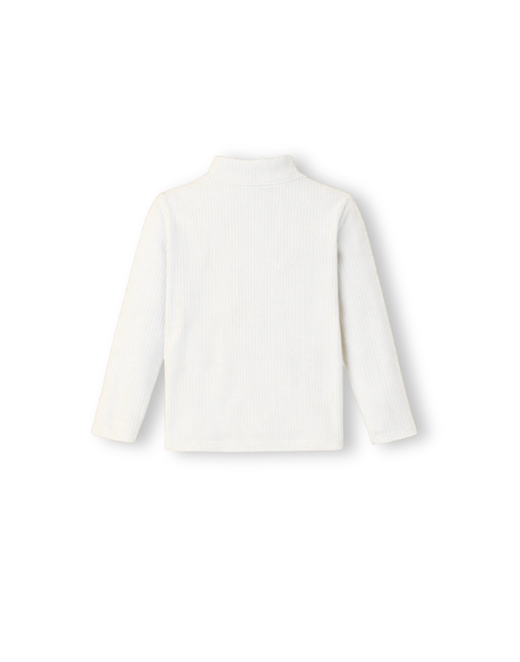 Long Sleeve Turtle Neck Skivvy - White - Image 3