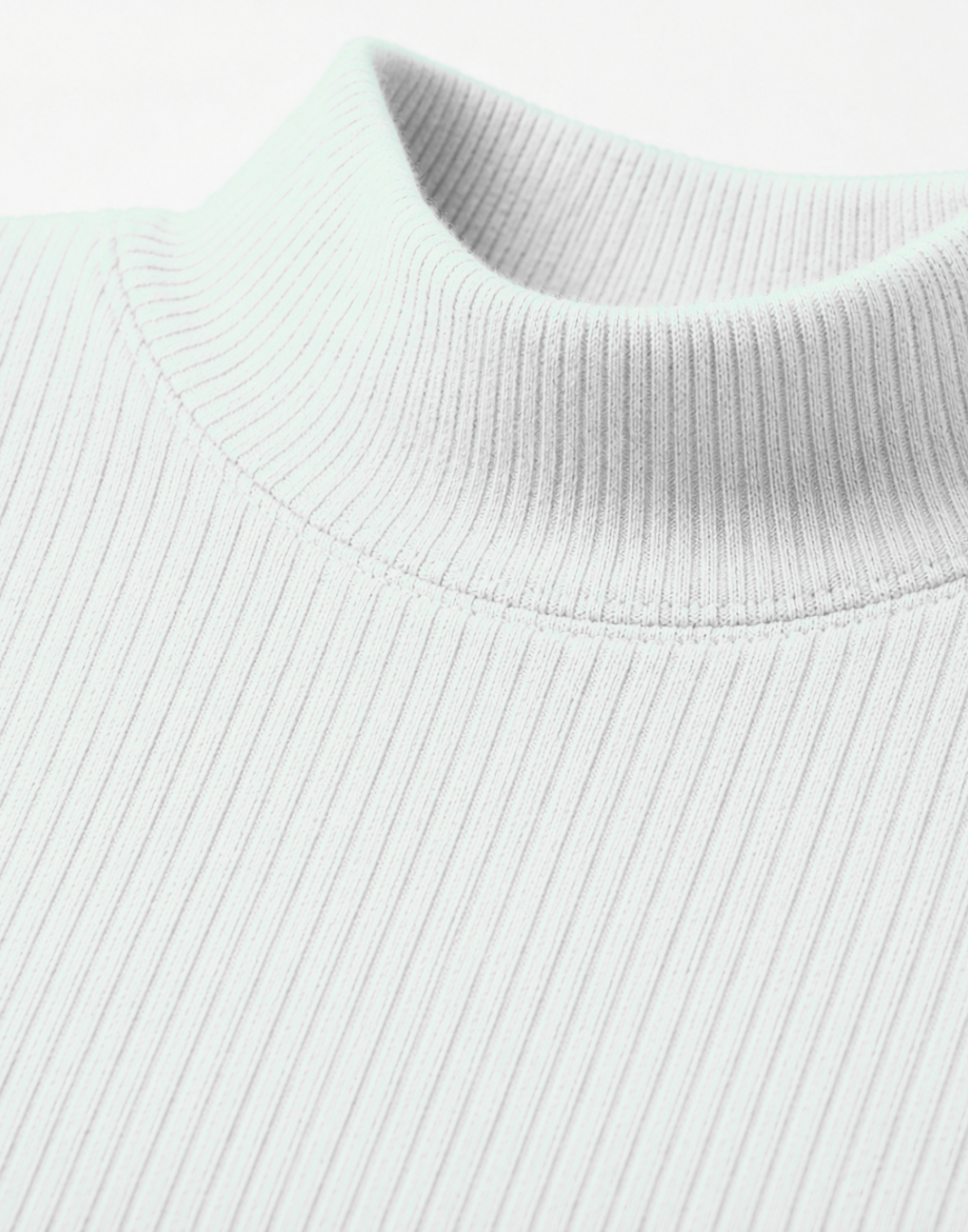Long Sleeve Turtle Neck Skivvy - White - Image 2