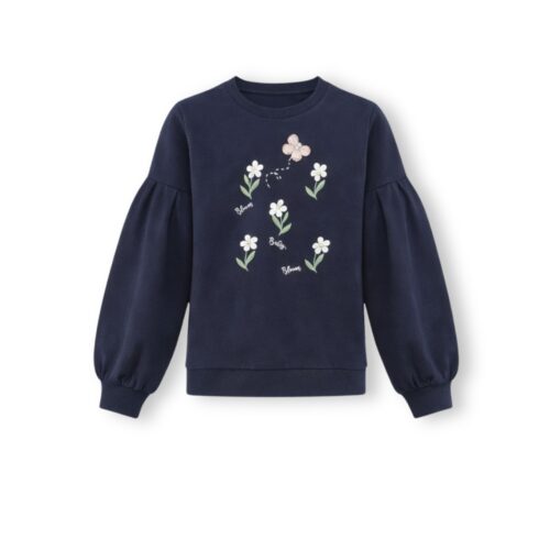 Long Sleeve Pleated Sweat
